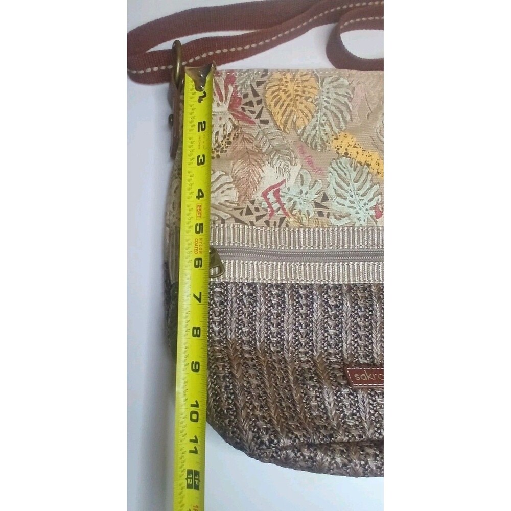Sakroots Large Soft Bucket Artist Circle Jute /Cotton Tropical Print Boho EUC - Picture 14 of 16
